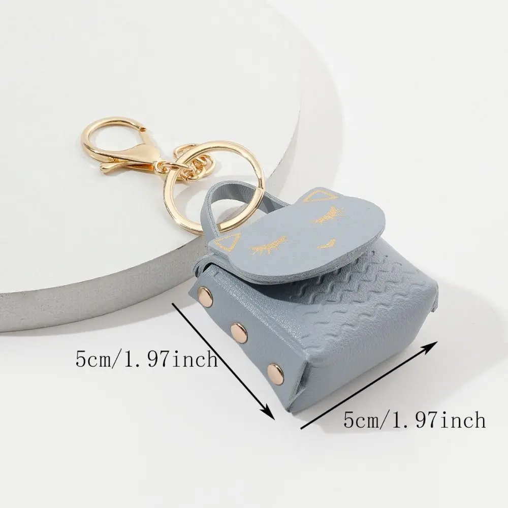 Womens Wallet Cute Cat PU Leather Coin Purse for Women Keychain Small Coin Pouch Key Ring Fashionable Bag Pendant