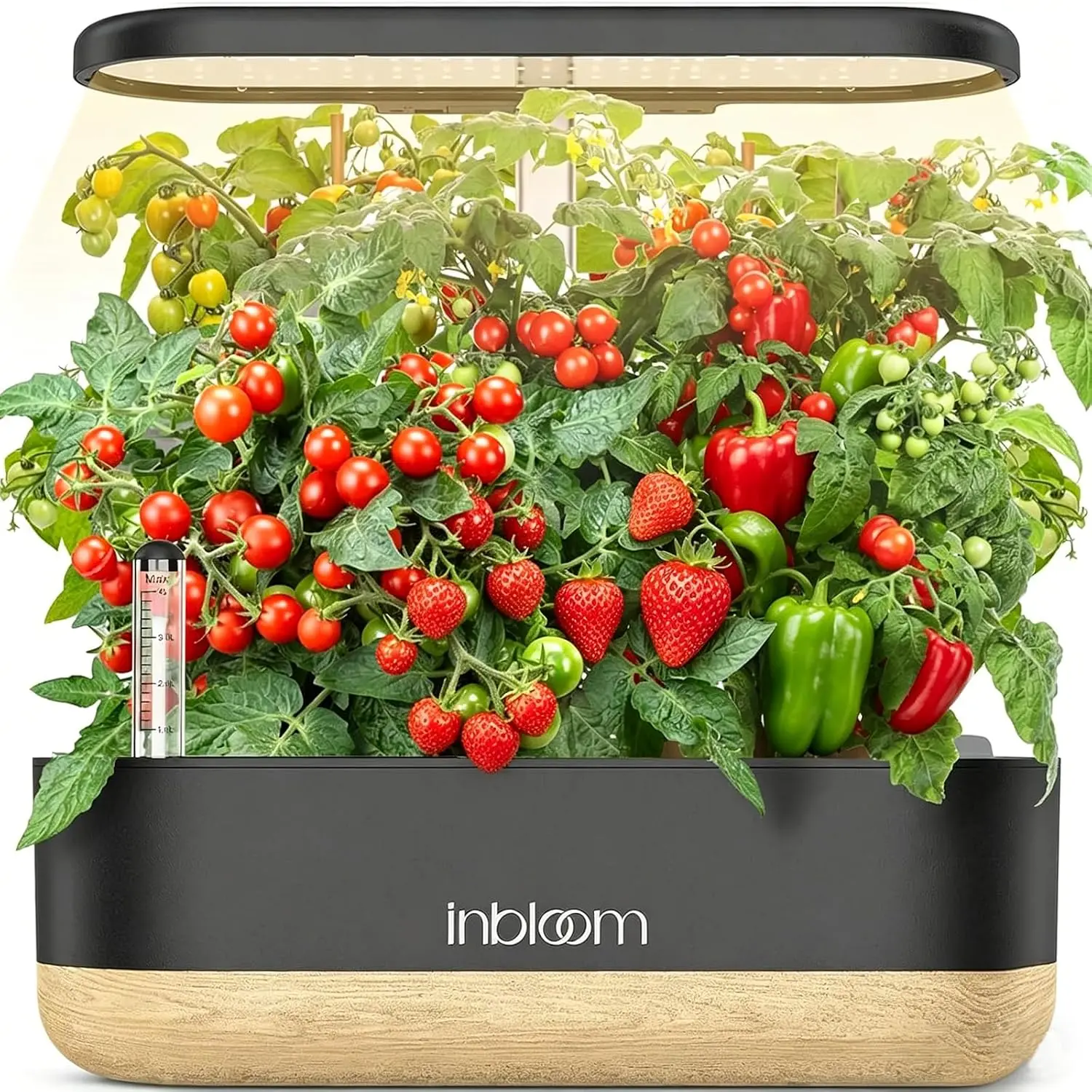 Indoor Herb Garden 12 Pods Hydroponics Growing System Full Spectrum LEDs Plant Grow Light Water Shortage Alarm Automatic Timer H
