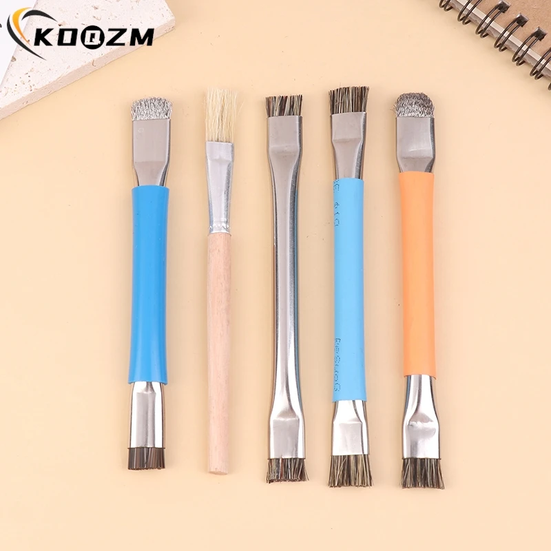 Double Headed Safe Clean Brush For Mobile Phones Motherboard Circuit Board PCB Welding Pad Stiff Brush Oil Flux Clean Tools