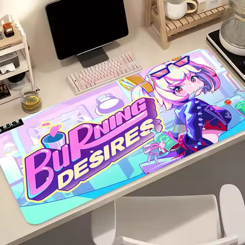 Mouse Pad PC Computer Kawaii Gaming Accessories Mousepad Burnice White ZZZ Keyboard Pad Zenless Zone Zero Anime Girl Desktop Mat