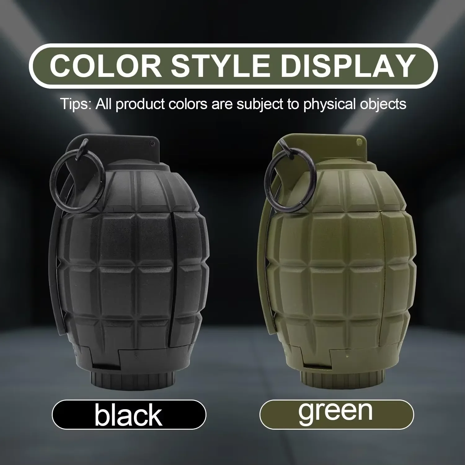 2PCS MF-36 Granate a mano Giocattolo di plastica Granata fittizia Modello tattile Airsoft Paintball Gioco di ruolo Prop