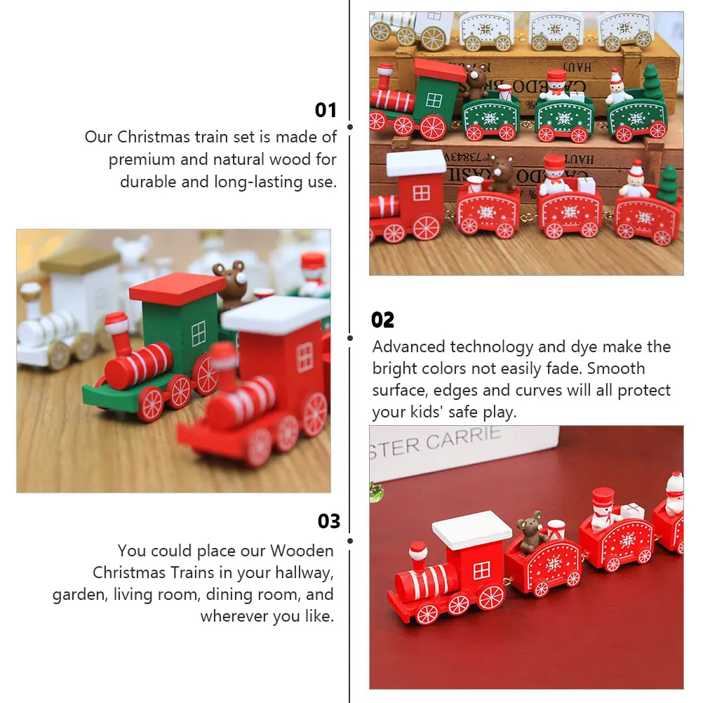 

Wooden Christmas Decoration Xmas Kids Mini Ornament For Home Party Desktop Garden Hallway Decor Festive Holiday Wooden Crafts