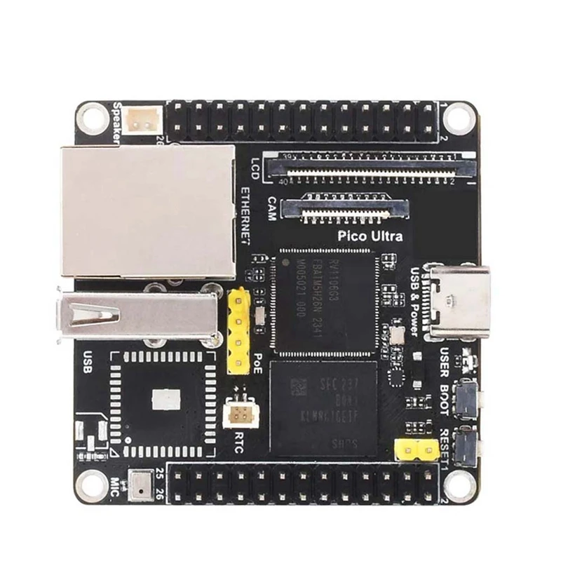 

For Luckfox Pico Ultra Development Board RV1106 RISC-V Linux 8GB EMMC Supports Poe Ethernet Power Supply