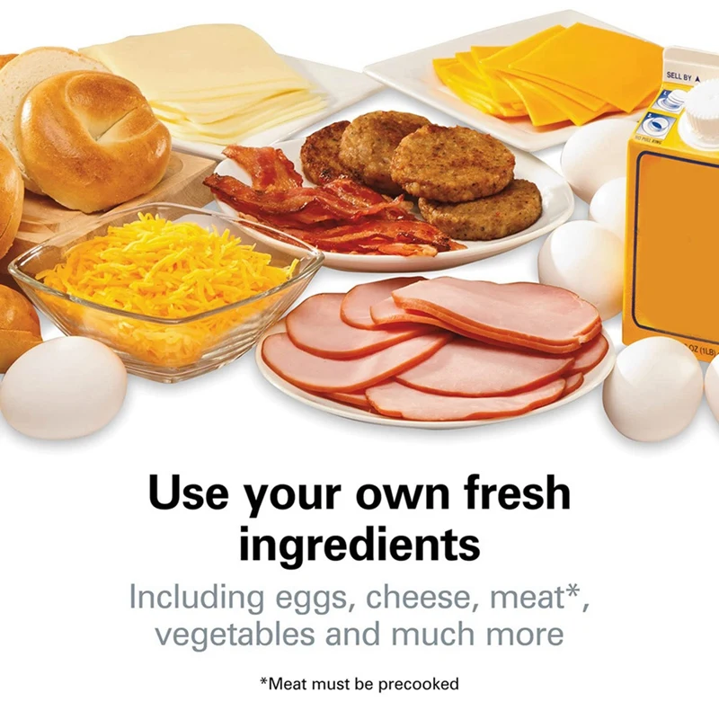 เครื่องทําเบอร์เกอร์แฮมเบอร์เกอร์กด Patty Maker Non-Stick มัลติฟังก์ชั่เนื้อ Burgeromelette สเต็กอาหารเช้าเครื่อง US Plug