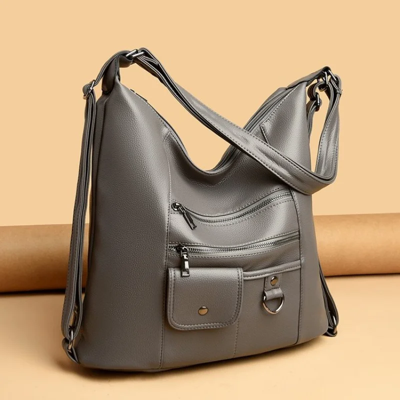 

Trendy Ladies Crossbody Bag Made Of Leather, Women Shoulder Handbag By Famous Designer Elegant