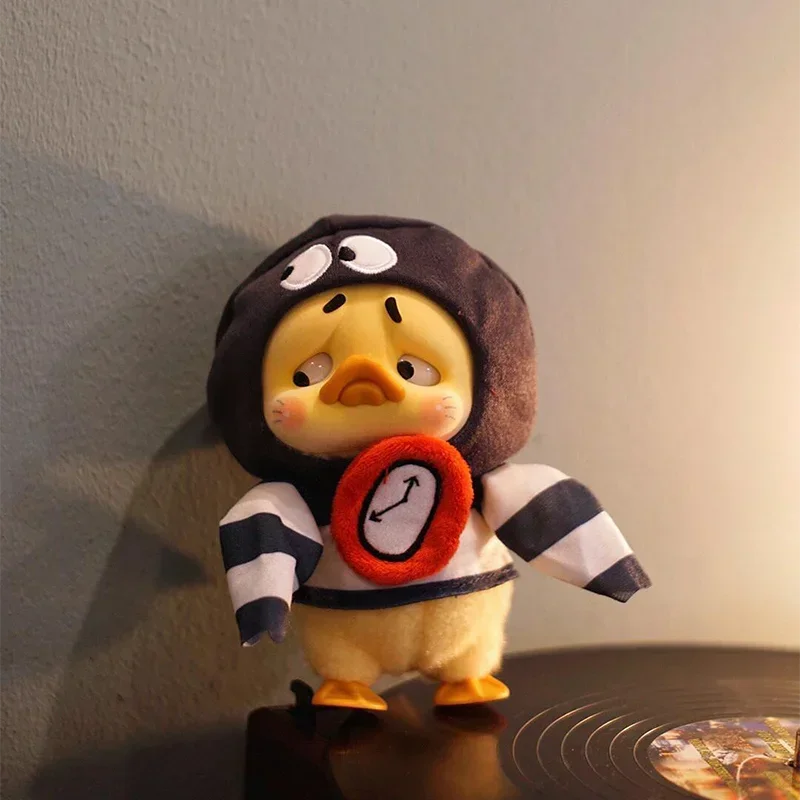 Upsetduck v3 pato de luxo nascido em esta maneira pato vinil caixa cega caixa mistério figura ação bonito boneca dia das bruxas natal kawaii presente brinquedos