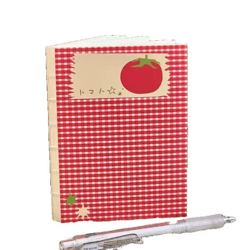 New Tomato Pattern Notebook,78 Thickened Blank Notebook,Suitable For Writing,Painting,Sketch,Note-taking And Mind Creation