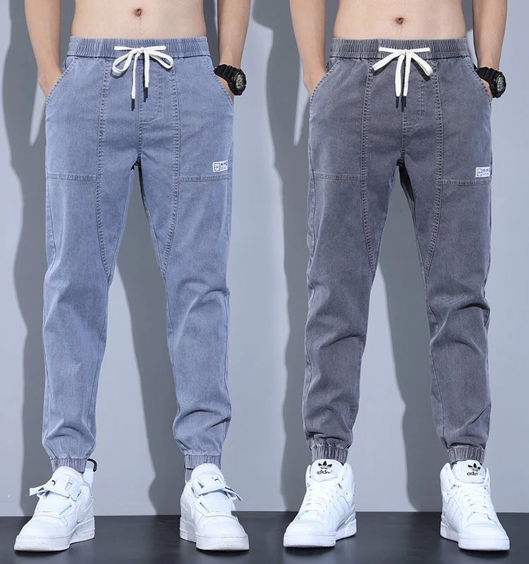 

Loose Large Size Men's Denim Jeans Casual Harlan Trousers Workwear Long Pants Trendy Brand Youth ular Autumn Faion