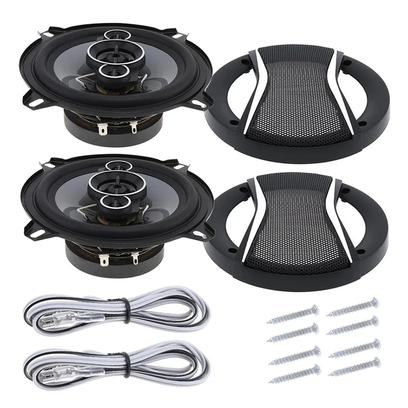 

2 Pcs 5 Inch 450W 91DB Car Hifi Coaxial Speaker Vehicle Door Auto Audio Music Stereo Subwoofer Full Range Speakers