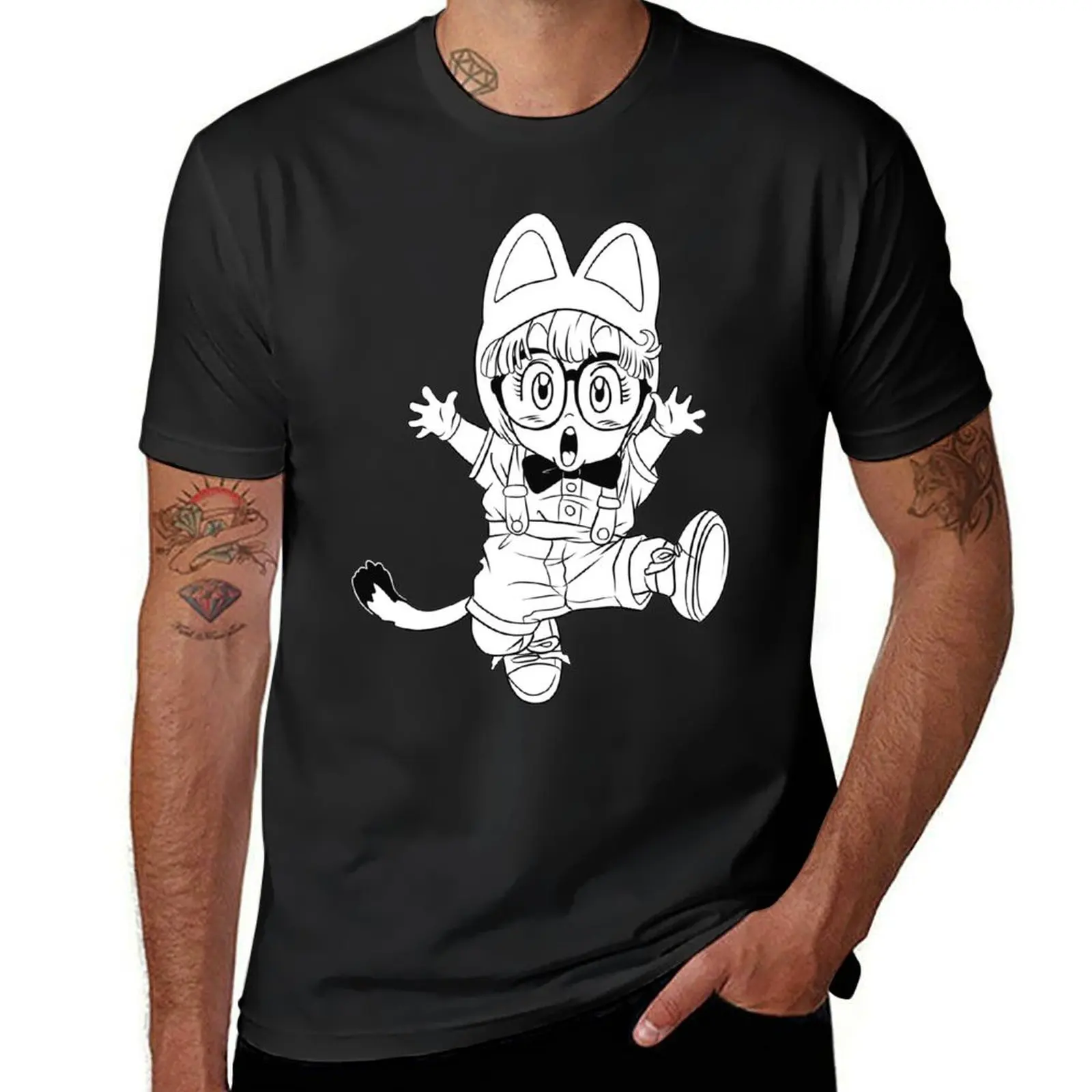 ARALE T-Shirt blacks plus size tops fitted t shirts for men