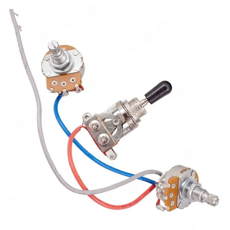 

Electric Guitar Line Assembly 1 Volume 1 Tone Three-speed Switch Large Potentiometer