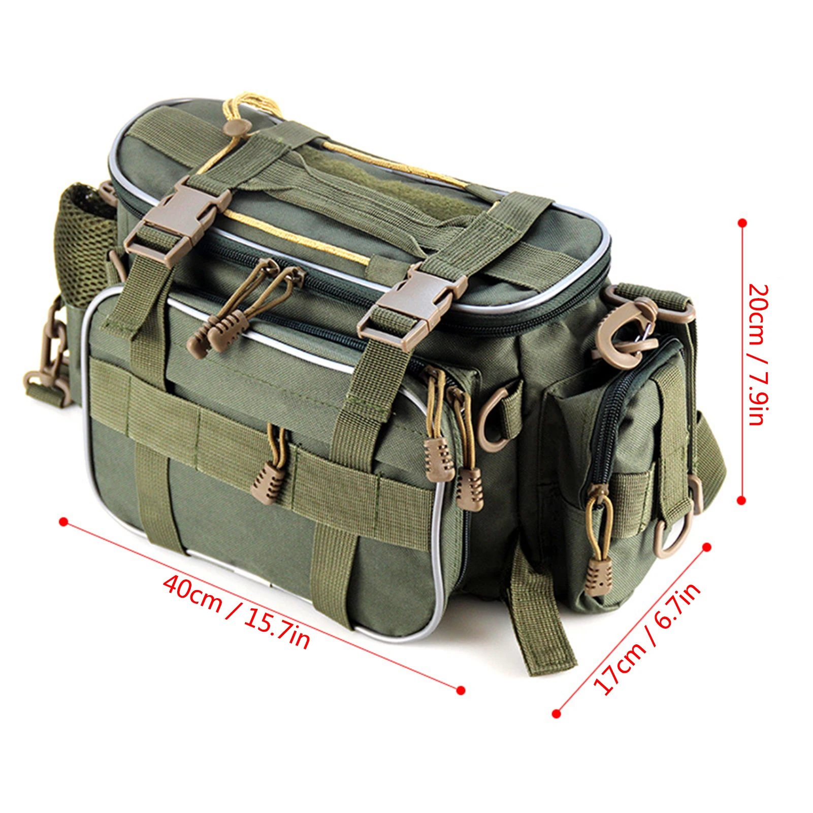 Borsa per attrezzatura da pesca borsa per attrezzi da pesca borsa per Organizer borsa a tracolla borsa a tracolla per attrezzi da pesca all\'aperto