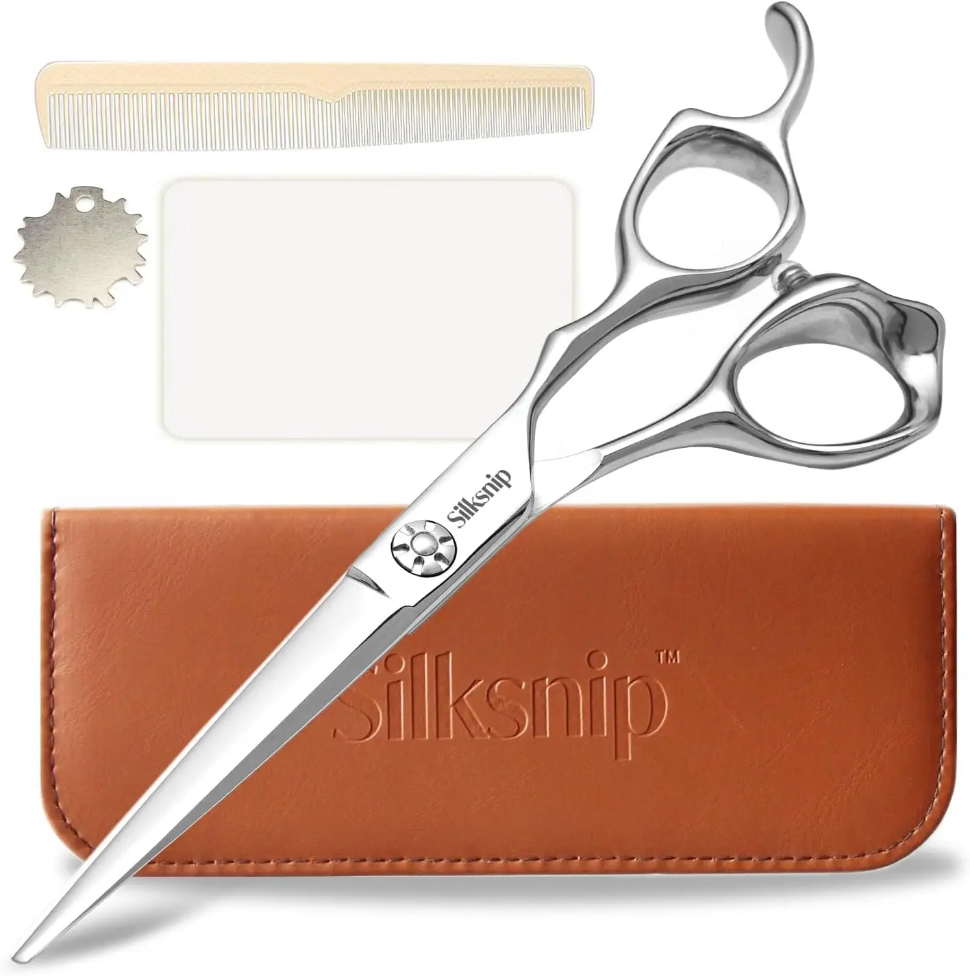 

Professional Hair Cutting Scissors, Stainless Steel Shears for Salon and Home Use, Sharp Ergonomic Design