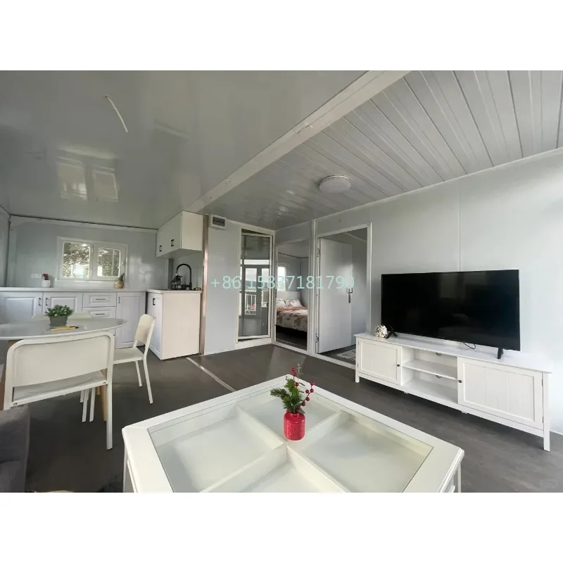 Расширяемый контейнерный дом, 20 футов, 40 футов, складной дом, сборная вилла, доставка, мобильный дом с 2 3 4 спальнями, складной дом