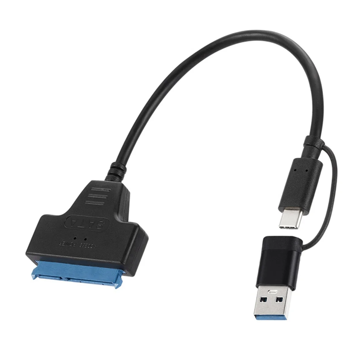 TypeC + USB 3.0 ถึง SATA Hard Drive Adapter Cable Hard Disk Driver Converter สําหรับ 2.5/3.5 นิ้วฮาร์ดไดรฟ์มือถือ