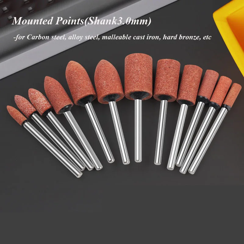 

Желтая шлифовальная головка Shannk 3 мм, насадки для шлифования углеродистой стали, легированной стали, ковкого чугуна, твердой бронзы, диаметр 4~12 мм.