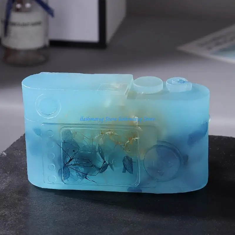 573B Large Camera Fondant Silicone Mould for Sugarcraft Cake Border Decoration Cake Chocolate Mould Home Ornament Craft
