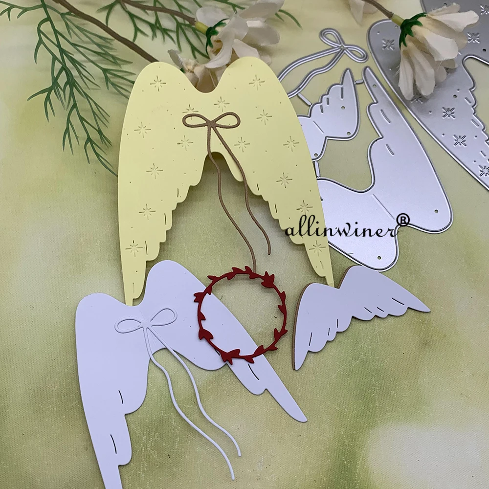 

Angel wing decoration Metal Cutting Dies Stencils For DIY Scrapbooking Decorative Embossing Handcraft Die Cutting Template
