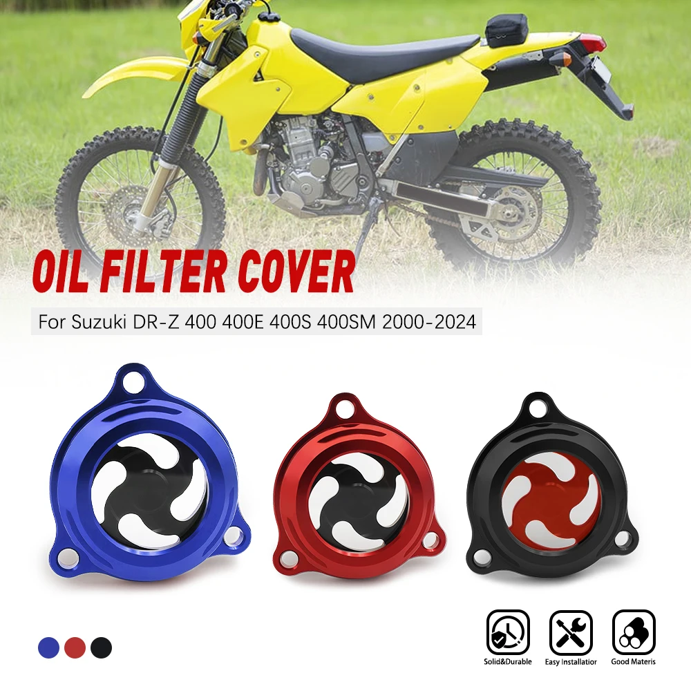 

For Suzuki DR-Z 400 400E 400S 400SM 2000-2024 DRZ400 DRZ400E DRZ400S DRZ400SM Motorcycle Engine Oil Filter Cap Cover 2023 2022