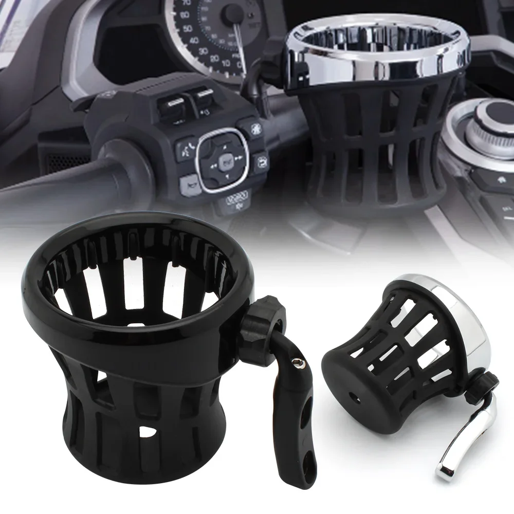 Motorcycle Drinking Holder Cup For Honda Goldwing GL1800-For Harley Sportster XL 883 1200 Touring ABS & Aluminum Accesorios Moto