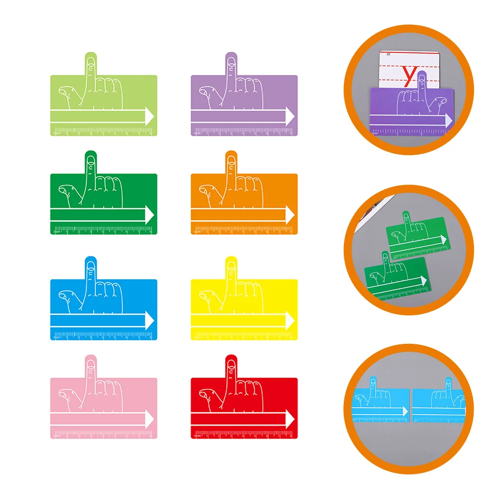 Pointer Finger Kids Bookmark Reading Guide Tool Dyslexia Spacer for Writing Abs Focus Pad