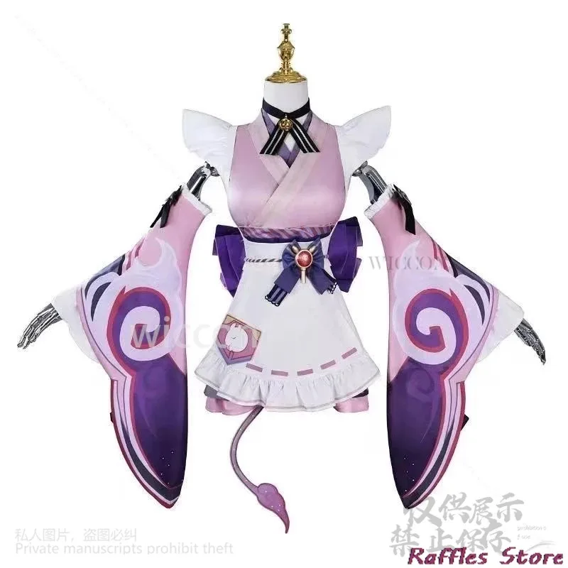 

Sky05 Anime Game Genshin Impact Yumemizuki Mizuki Cosplay Costume Pink Purple Dress Lolita Wigs For Halloween Christmas Cos99Ji*