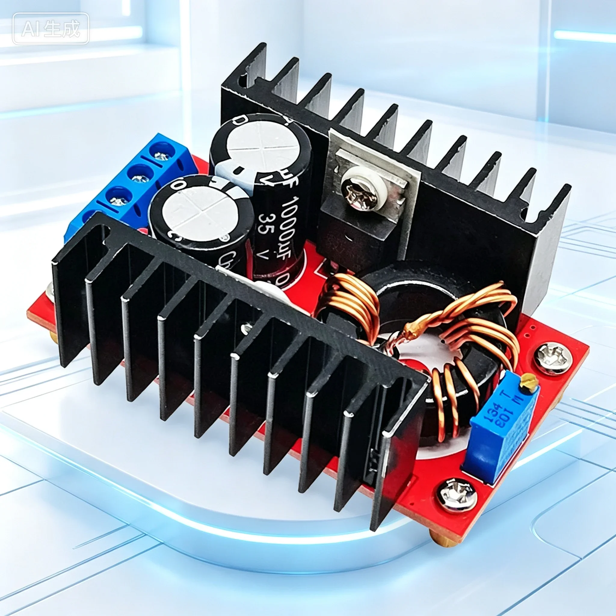 for DC-DC High Power Adjustable Boost Power Module 12V-35V Car Laptop Charging Power Board 150W