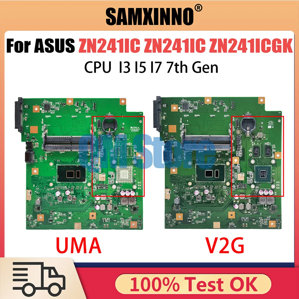 

ZN241IC Notebook Motherboard For ASUS Zen AiO ZN241IC ZN241ICGK all in one Machine With I3 I5 I7 7th Gen CPU 940MX Fully Test