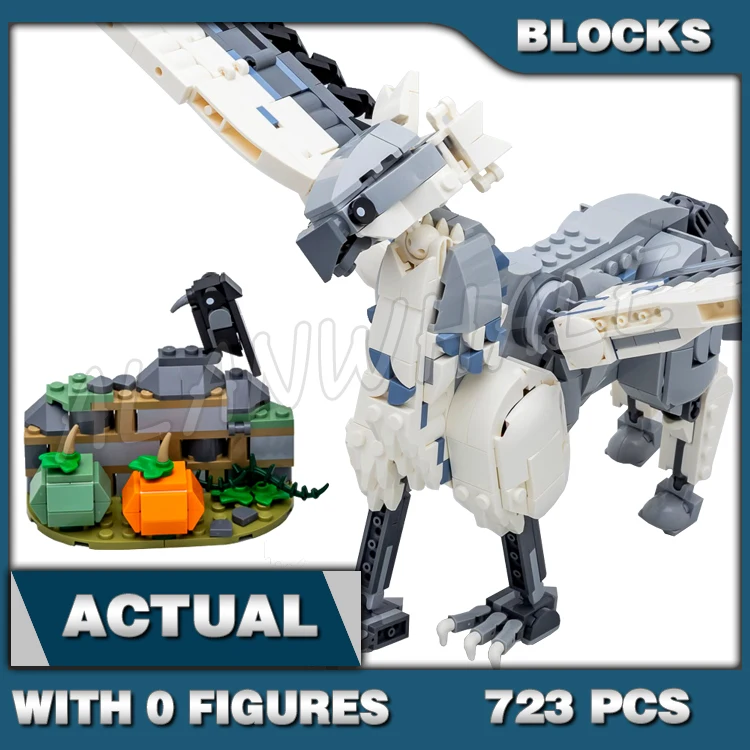 

723pcs Magical World of Wizards Hippogriff Flying Animals Pumpkins Yard 7816 Building Blocks toys Compatible With Model