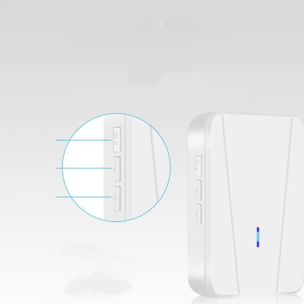 

Household Wireless Music Doorbell Electronic with 55 Tune Song Business Welcome Anti-Theft Device with (White)