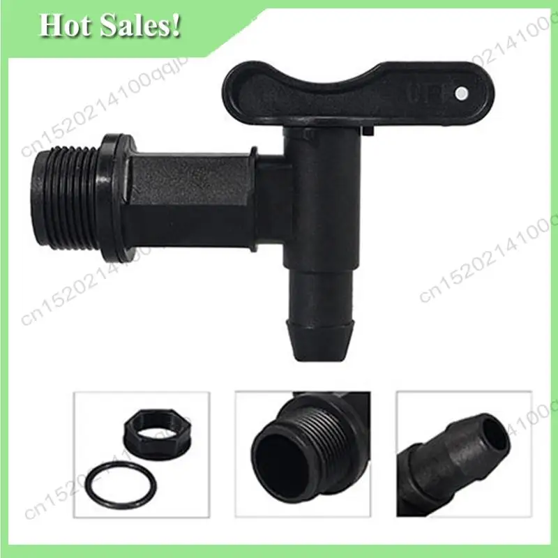 -FDDT 8 Set Drum Spigot Faucet Pail Taps With Gasket Plastic Construction Materials NPT Connection For Plastic Gallon Drums