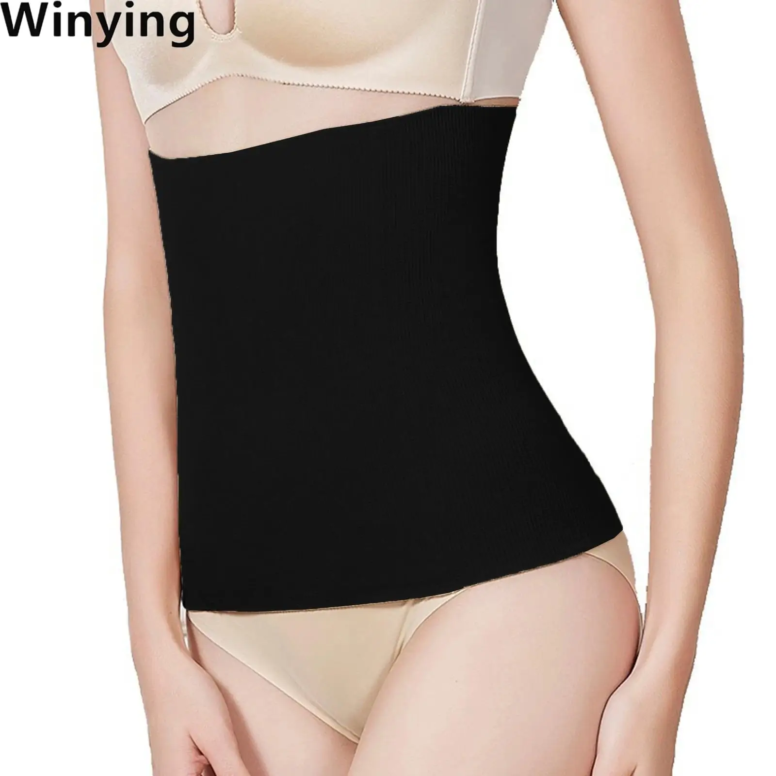 Women Seamless Slimming Belly Band Body Shaper Waist Trainer Corset Shapewear Tummy Control