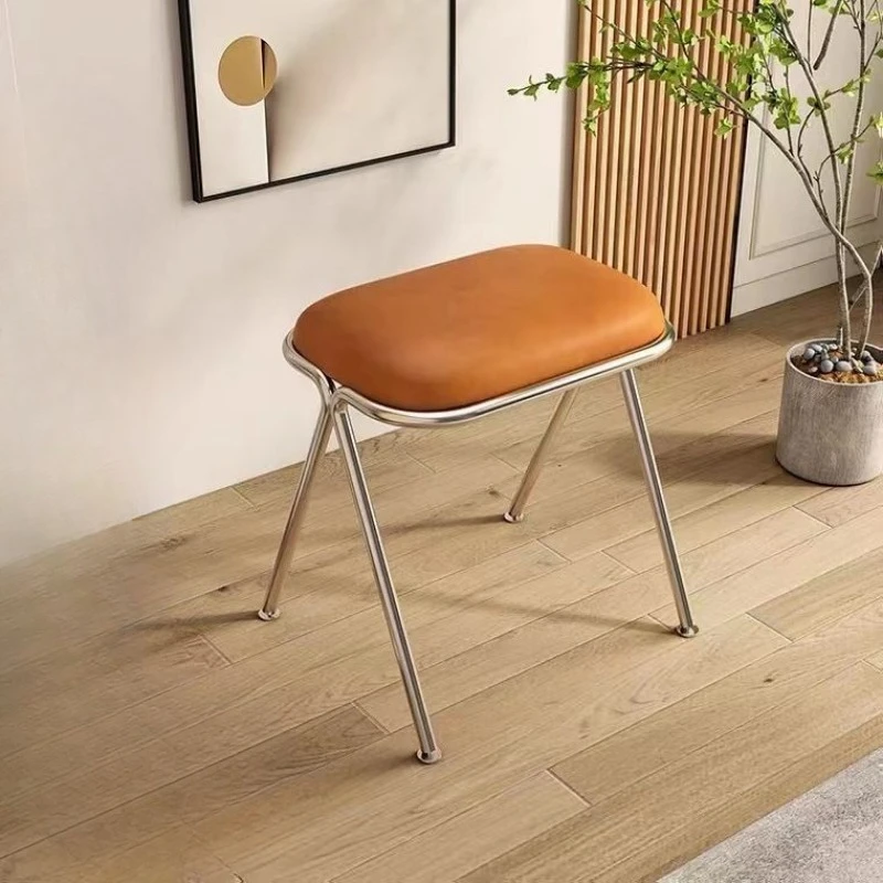 Makeup stool girls bedroom home dresser chair minimalist shoe changing low stool