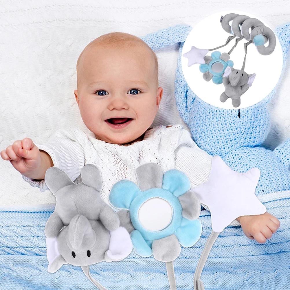 

1pc Crib Stroller Spiral Hanging Infant Bed Rattle Adorable Animal Design Skin-Friendly Baby Newborn Toddler Gift