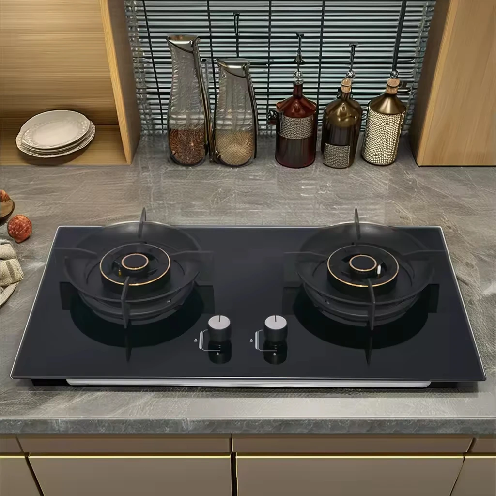 Внутренняя газовая плита OEM, температура стекла, встроенная варочная панель, 2-конформовая газовая плита, плита