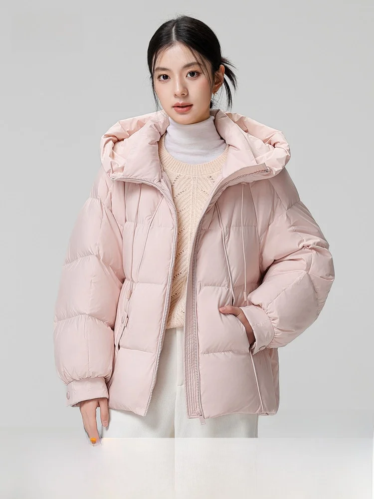 

Snow Flying 2026 Summer New Women's Short Hooded Bread down Jacket Mildred Yadan Style Vital Youth Warm Polyester Fiber Long ...