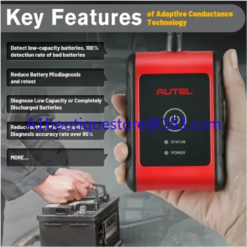 MaxiBAS BT506 Auto Battery and Electrical System Analysis Tool Works with Autel MaxiSys Tablet