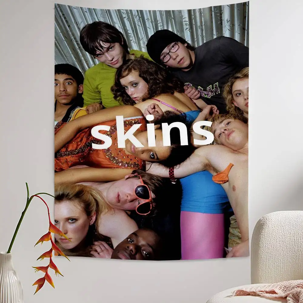 Skins Movie TV Printed Large Wall Tapestry Art Science Fiction Room Home Decor Decor Blanket