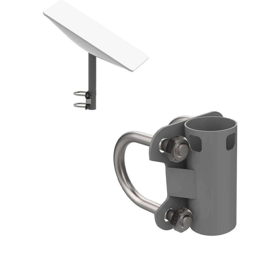 

30-50mm Universal Clamping Mount Bracket Stainless Steel Pole Stand Holder for Starlink Dish V2 Antenna for RVs Yachts Railings