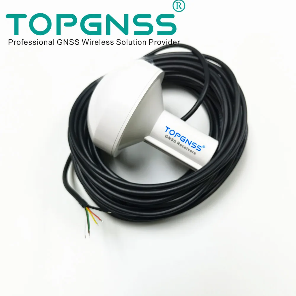 Receptor de modo dual RS422, Nivel 5m, GNSS, GPS GLONASS, 12V, aplicaciones de control Industrial de sincronización marina, tasa de 4800 baudios, TOPGNSS