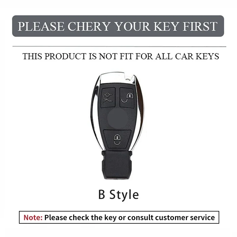 Alloy Car Remote Key Case Cover Shell Fob For Mercedes Benz A B C E R Class GLS GLA GLK GLC CLS CLA AMG W204 W205 W212 W463 W176
