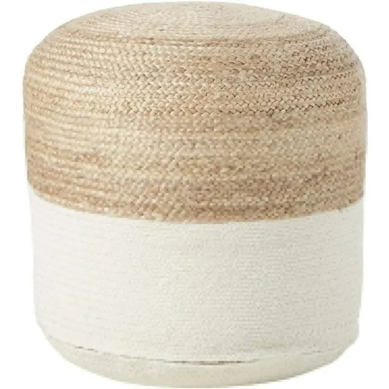 

Pouf Cover Cotton Jute Braided Poufs Floor Decor Living Foot Stool Cover Ottoman