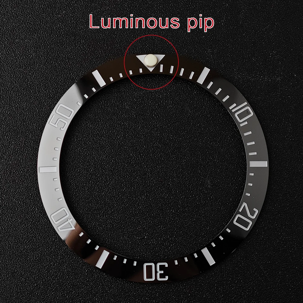 Lume PIP ที่12สำหรับฝาเซรามิกใส่ชิ้นส่วนนาฬิกาสีเขียวสีฟ้าส่องสว่างและอะไหล่ทดแทน