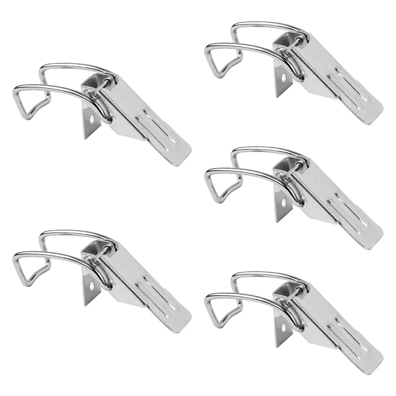 5 Pieces Vacuum Cleaner Draw Latch Toggle Sturdy Metal Universal Furniture Door Hardware Hasp Clasp for Cabinet 30L Home 80L 15L