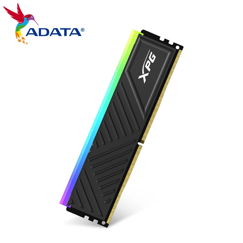 Imagem -06 - Adata-xpg Spectrix Ram para pc Gamer Gaming Ddr4 Rgb Memória Branca Ram U-dimm Dissipador 3200mhz 3600mhz 8gb 16gb Preto