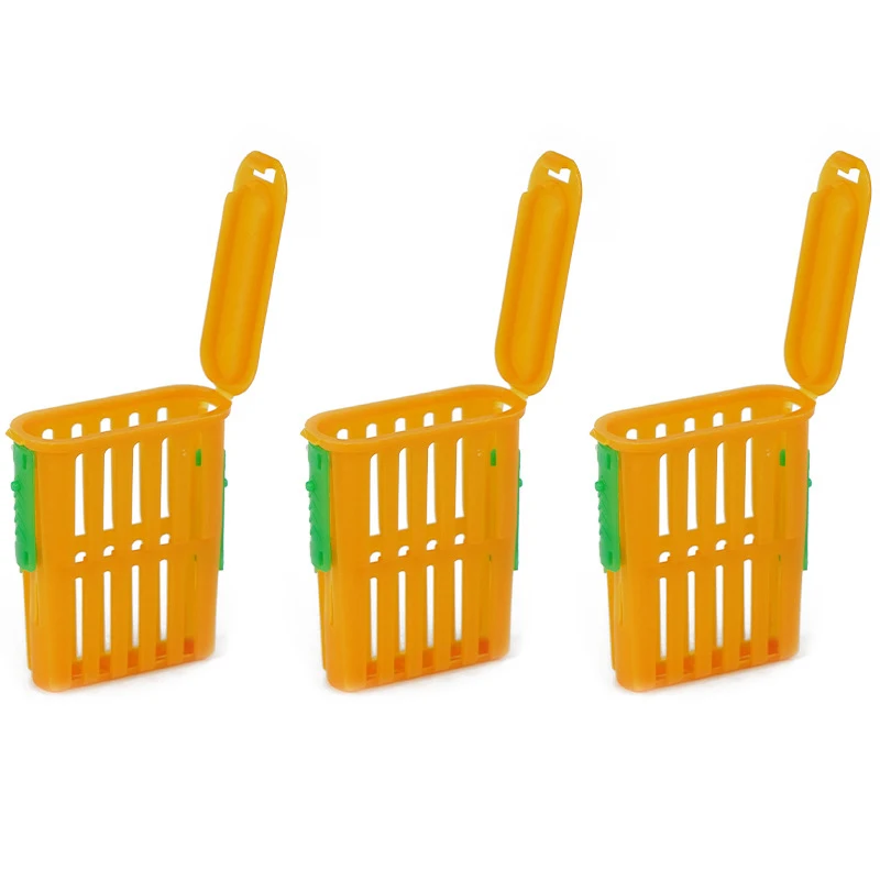 5/10Pcs Queen Bee Rearing Cage Plastics Bee Transport Grid Box Breeding Beekeeper Supplies Bee Queens Shipping Box Insect Cup image 6