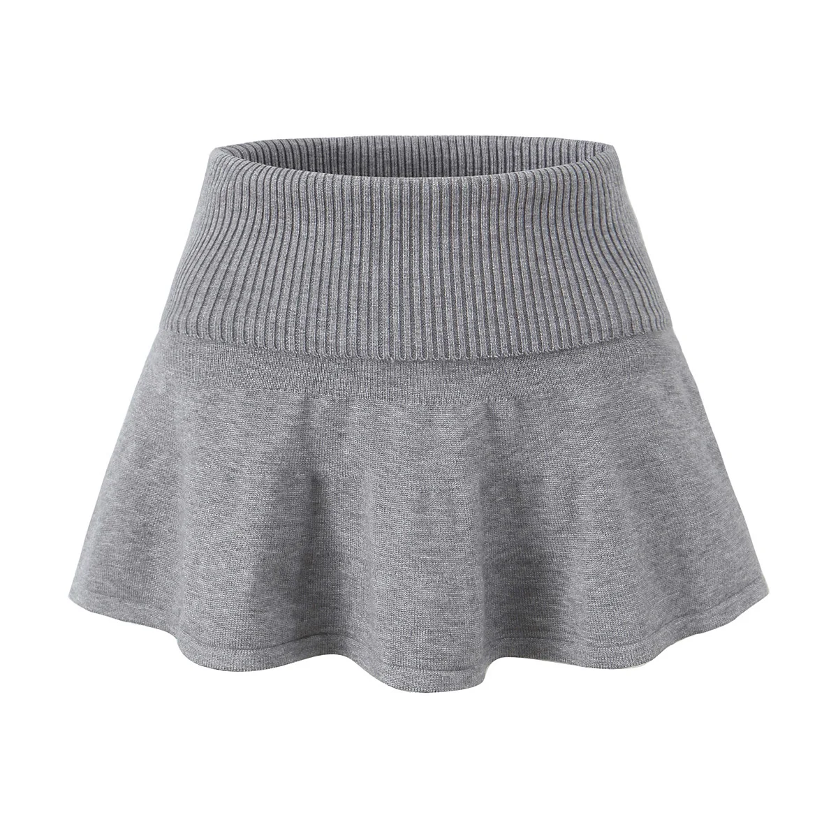 American Retro O neck Center Buttons Full Sleeve Crop Cardigan Halter V Knitted Camisole Pleated Mini Short Skirt 3 pieces 1 set