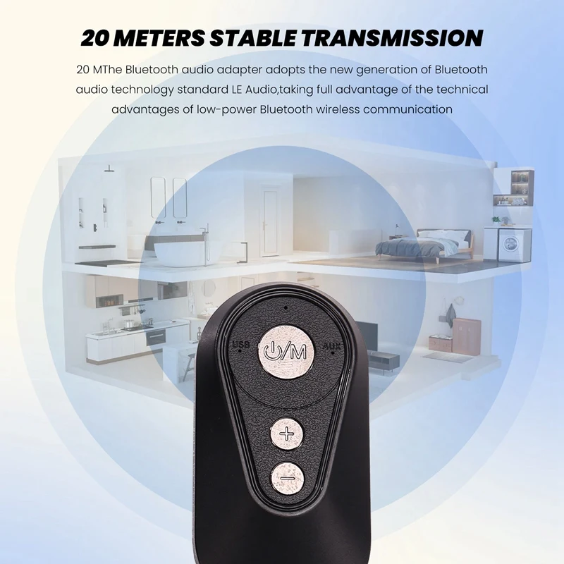 RISE-บลูทูธ 5.4 เครื่องส่งสัญญาณไร้สายอะแดปเตอร์LC3 เสียงAuracast Bluetooth 5.4 อะแดปเตอร์สําหรับหูฟังทีวีรถ