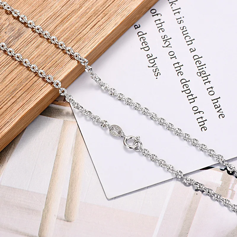 S925 Серебряное ожерелье с подсолнухом женское круглое Claxs