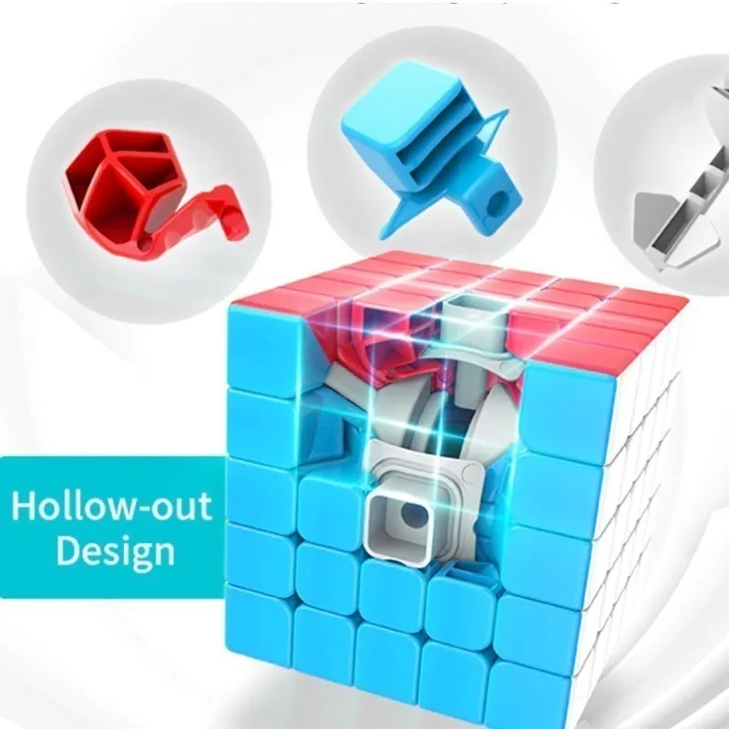 Cubo 5x5x5 Profissional Antiestresse, Quebra-Cabeça de Bolso para Velocidade, Brinquedo Educacional
